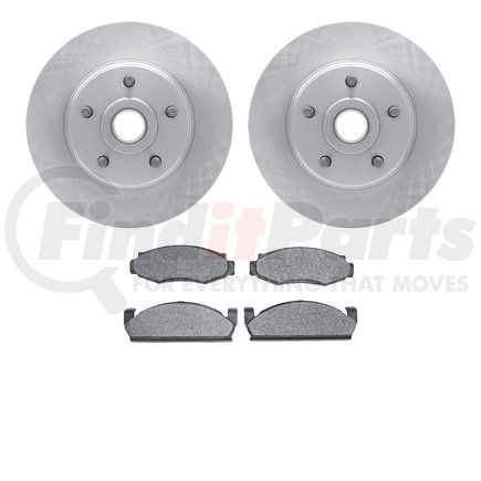 6502-55052 by DYNAMIC FRICTION COMPANY - DFC Brake Rotor with 5000 Advanced Brake Pads