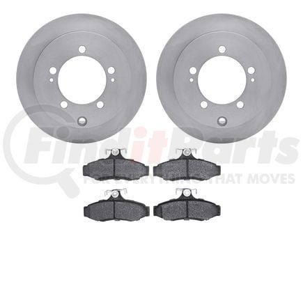 6502-72130 by DYNAMIC FRICTION COMPANY - DFC Brake Rotor with 5000 Advanced Brake Pads