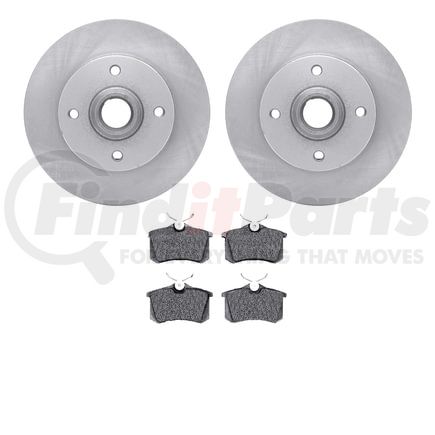 6502-74135 by DYNAMIC FRICTION COMPANY - DFC Brake Rotor with 5000 Advanced Brake Pads