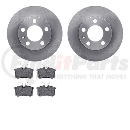 6502-74225 by DYNAMIC FRICTION COMPANY - DFC Brake Rotor with 5000 Advanced Brake Pads