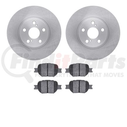 6502-76260 by DYNAMIC FRICTION COMPANY - DFC Brake Rotor with 5000 Advanced Brake Pads