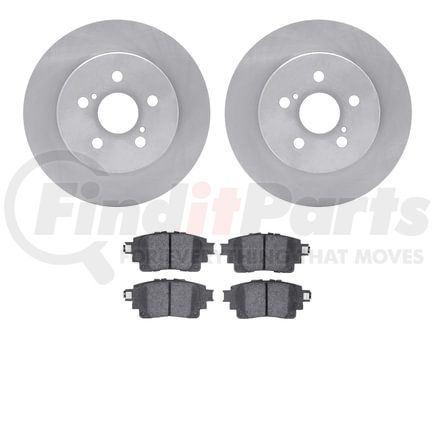 6502-76695 by DYNAMIC FRICTION COMPANY - DFC Brake Rotor with 5000 Advanced Brake Pads