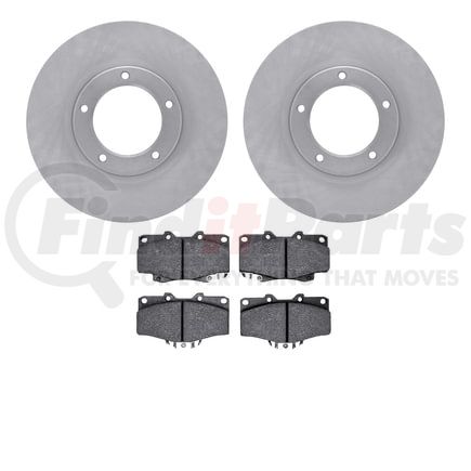 6502-76552 by DYNAMIC FRICTION COMPANY - DFC Brake Rotor with 5000 Advanced Brake Pads