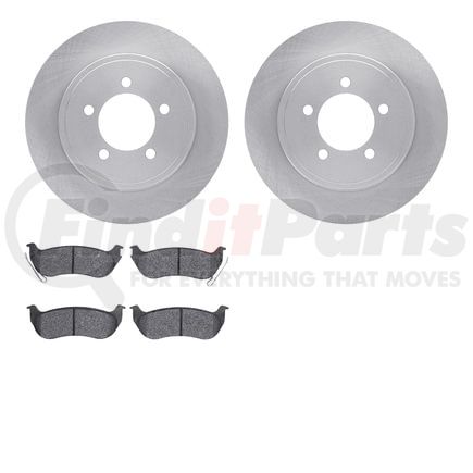 6502-99493 by DYNAMIC FRICTION COMPANY - DFC Brake Rotor with 5000 Advanced Brake Pads