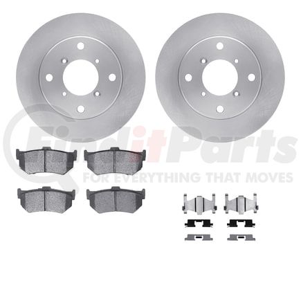 6512-01020 by DYNAMIC FRICTION COMPANY - Brake Rotor with 5000 Brake Pads and Hardware Kit