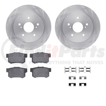 6512-01038 by DYNAMIC FRICTION COMPANY - Brake Rotor with 5000 Brake Pads and Hardware Kit