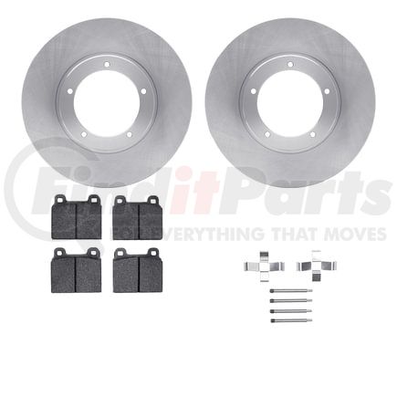 6512-02037 by DYNAMIC FRICTION COMPANY - Brake Rotor with 5000 Brake Pads and Hardware Kit