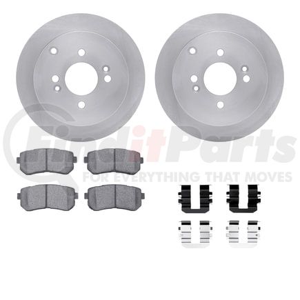 6512-03105 by DYNAMIC FRICTION COMPANY - Brake Rotor with 5000 Brake Pads and Hardware Kit