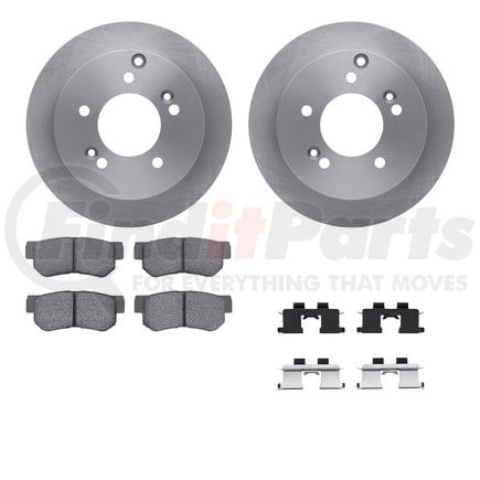 6512-03176 by DYNAMIC FRICTION COMPANY - Brake Rotor with 5000 Brake Pads and Hardware Kit