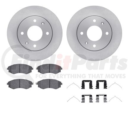 6512-03183 by DYNAMIC FRICTION COMPANY - Brake Rotor with 5000 Brake Pads and Hardware Kit