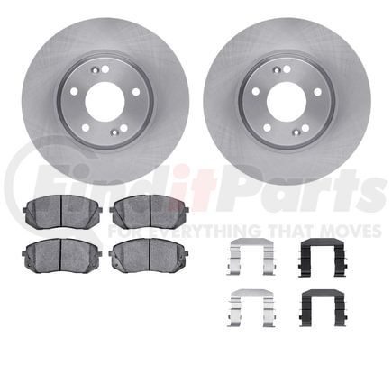 6512-03236 by DYNAMIC FRICTION COMPANY - Brake Rotor with 5000 Brake Pads and Hardware Kit