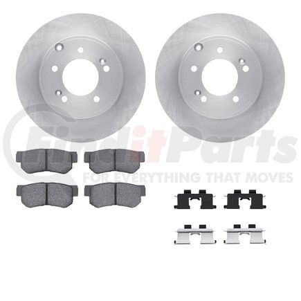 6512-03256 by DYNAMIC FRICTION COMPANY - Brake Rotor with 5000 Brake Pads and Hardware Kit