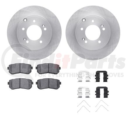 6512-03260 by DYNAMIC FRICTION COMPANY - Brake Rotor with 5000 Brake Pads and Hardware Kit