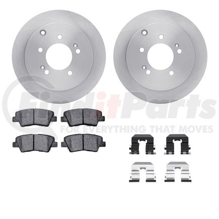 6512-03267 by DYNAMIC FRICTION COMPANY - Brake Rotor with 5000 Brake Pads and Hardware Kit