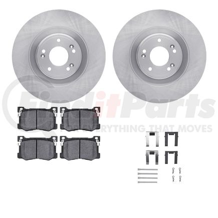 6512-03315 by DYNAMIC FRICTION COMPANY - Brake Rotor with 5000 Brake Pads and Hardware Kit