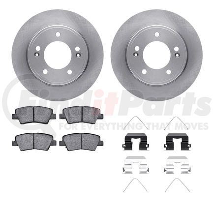 6512-03322 by DYNAMIC FRICTION COMPANY - Brake Rotor with 5000 Brake Pads and Hardware Kit