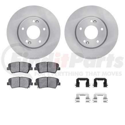 6512-03339 by DYNAMIC FRICTION COMPANY - Brake Rotor with 5000 Brake Pads and Hardware Kit