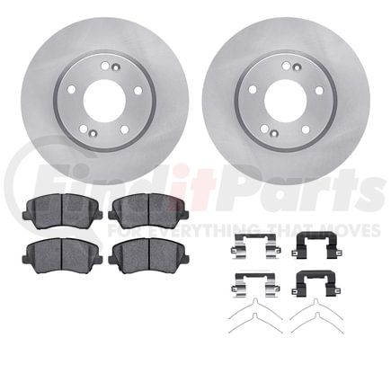 6512-03340 by DYNAMIC FRICTION COMPANY - Brake Rotor with 5000 Brake Pads and Hardware Kit