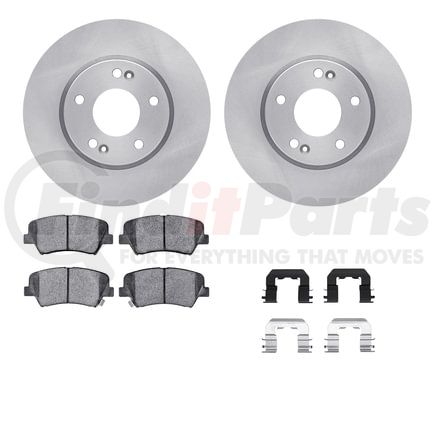 6512-03338 by DYNAMIC FRICTION COMPANY - Brake Rotor with 5000 Brake Pads and Hardware Kit