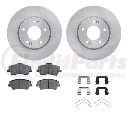 6512-03341 by DYNAMIC FRICTION COMPANY - Brake Rotor with 5000 Brake Pads and Hardware Kit