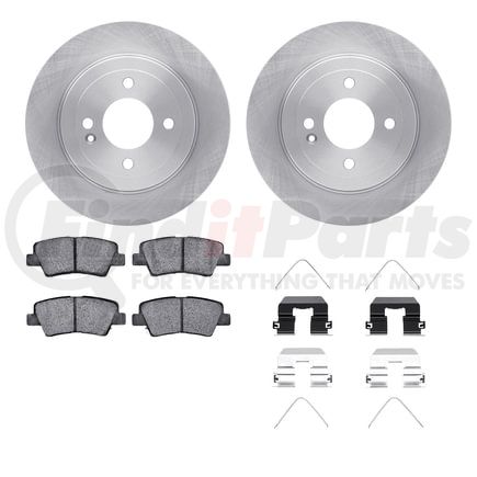 6512-03363 by DYNAMIC FRICTION COMPANY - Brake Rotor with 5000 Brake Pads and Hardware Kit