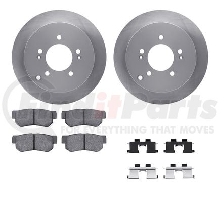 6512-03376 by DYNAMIC FRICTION COMPANY - Brake Rotor with 5000 Brake Pads and Hardware Kit