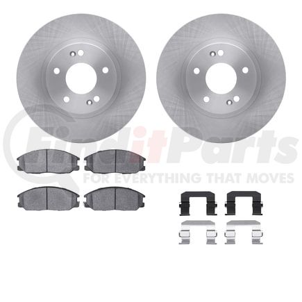 6512-03381 by DYNAMIC FRICTION COMPANY - Brake Rotor with 5000 Brake Pads and Hardware Kit