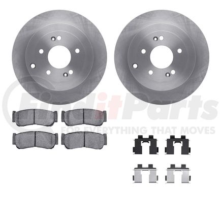 6512-03384 by DYNAMIC FRICTION COMPANY - Brake Rotor with 5000 Brake Pads and Hardware Kit