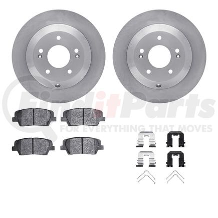 6512-03399 by DYNAMIC FRICTION COMPANY - Brake Rotor with 5000 Brake Pads and Hardware Kit