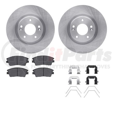 6512-03428 by DYNAMIC FRICTION COMPANY - Brake Rotor with 5000 Brake Pads and Hardware Kit