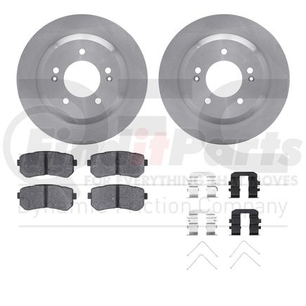 6512-03453 by DYNAMIC FRICTION COMPANY - Brake Rotor with 5000 Brake Pads and Hardware Kit