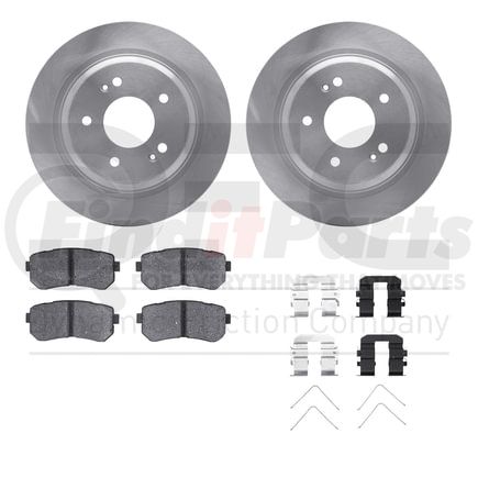 6512-03465 by DYNAMIC FRICTION COMPANY - Brake Rotor with 5000 Brake Pads and Hardware Kit