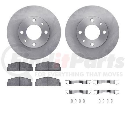 6512-07012 by DYNAMIC FRICTION COMPANY - Brake Rotor with 5000 Brake Pads and Hardware Kit