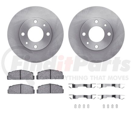 6512-07011 by DYNAMIC FRICTION COMPANY - Brake Rotor with 5000 Brake Pads and Hardware Kit