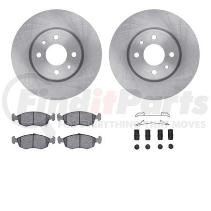 6512-07021 by DYNAMIC FRICTION COMPANY - Brake Rotor with 5000 Brake Pads and Hardware Kit