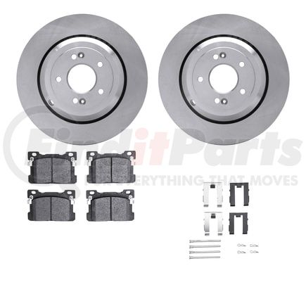 6512-10008 by DYNAMIC FRICTION COMPANY - Brake Rotor with 5000 Brake Pads and Hardware Kit