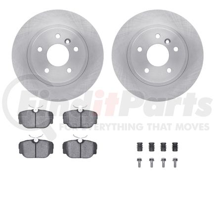 6512-11058 by DYNAMIC FRICTION COMPANY - Brake Rotor with 5000 Brake Pads and Hardware Kit