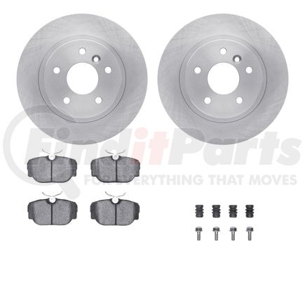 6512-11057 by DYNAMIC FRICTION COMPANY - Brake Rotor with 5000 Brake Pads and Hardware Kit