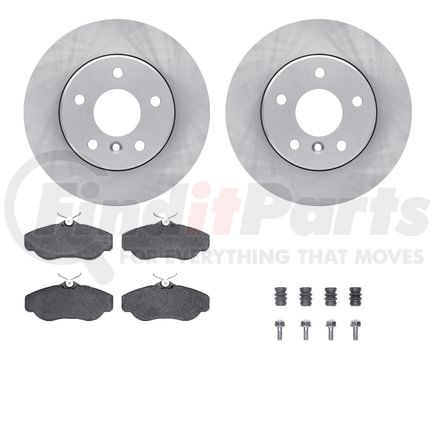 6512-11063 by DYNAMIC FRICTION COMPANY - Brake Rotor with 5000 Brake Pads and Hardware Kit