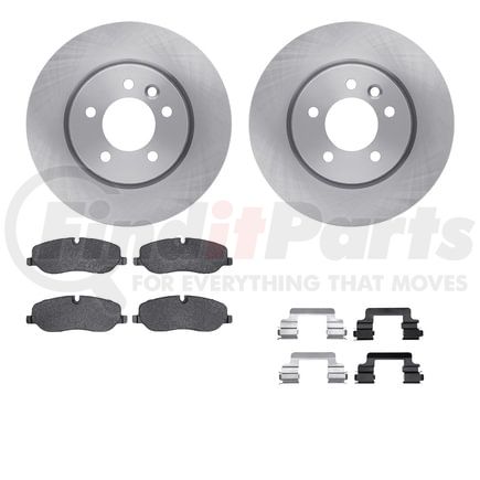 6512-11096 by DYNAMIC FRICTION COMPANY - Brake Rotor with 5000 Brake Pads and Hardware Kit