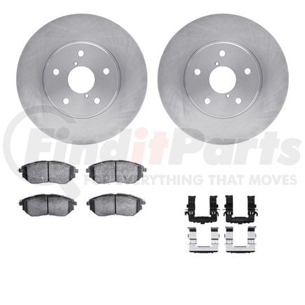 6512-13169 by DYNAMIC FRICTION COMPANY - Brake Rotor with 5000 Brake Pads and Hardware Kit