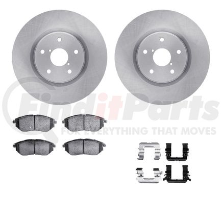 6512-13201 by DYNAMIC FRICTION COMPANY - Brake Rotor with 5000 Brake Pads and Hardware Kit