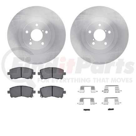 6512-13186 by DYNAMIC FRICTION COMPANY - Brake Rotor with 5000 Brake Pads and Hardware Kit