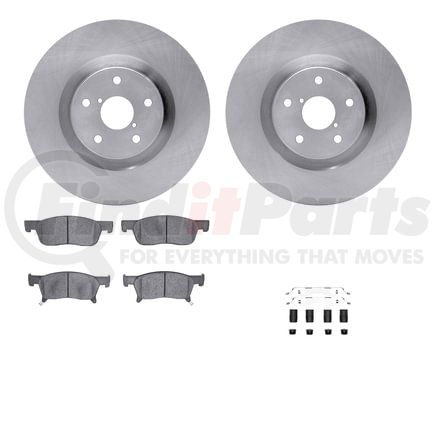 6512-13225 by DYNAMIC FRICTION COMPANY - Brake Rotor with 5000 Brake Pads and Hardware Kit