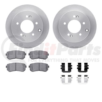 6512-21090 by DYNAMIC FRICTION COMPANY - Brake Rotor with 5000 Brake Pads and Hardware Kit