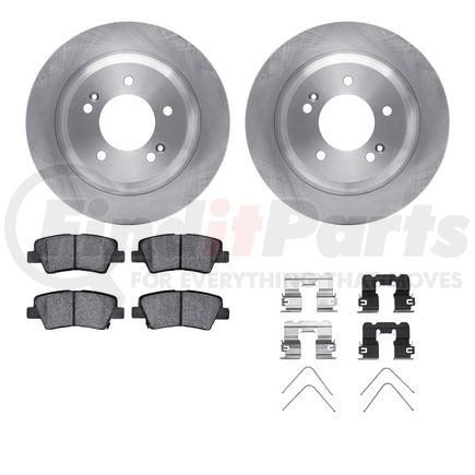 6512-21100 by DYNAMIC FRICTION COMPANY - Brake Rotor with 5000 Brake Pads and Hardware Kit