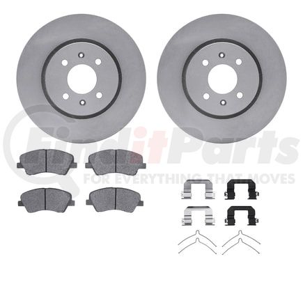 6512-21115 by DYNAMIC FRICTION COMPANY - Brake Rotor with 5000 Brake Pads and Hardware Kit