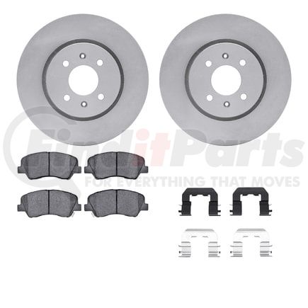 6512-21110 by DYNAMIC FRICTION COMPANY - Brake Rotor with 5000 Brake Pads and Hardware Kit