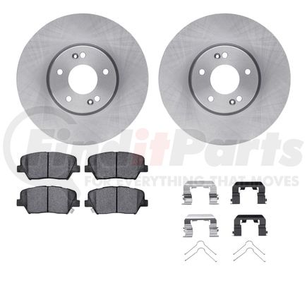 6512-21161 by DYNAMIC FRICTION COMPANY - Brake Rotor with 5000 Brake Pads and Hardware Kit