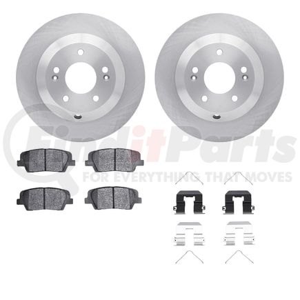 6512-21158 by DYNAMIC FRICTION COMPANY - Brake Rotor with 5000 Brake Pads and Hardware Kit